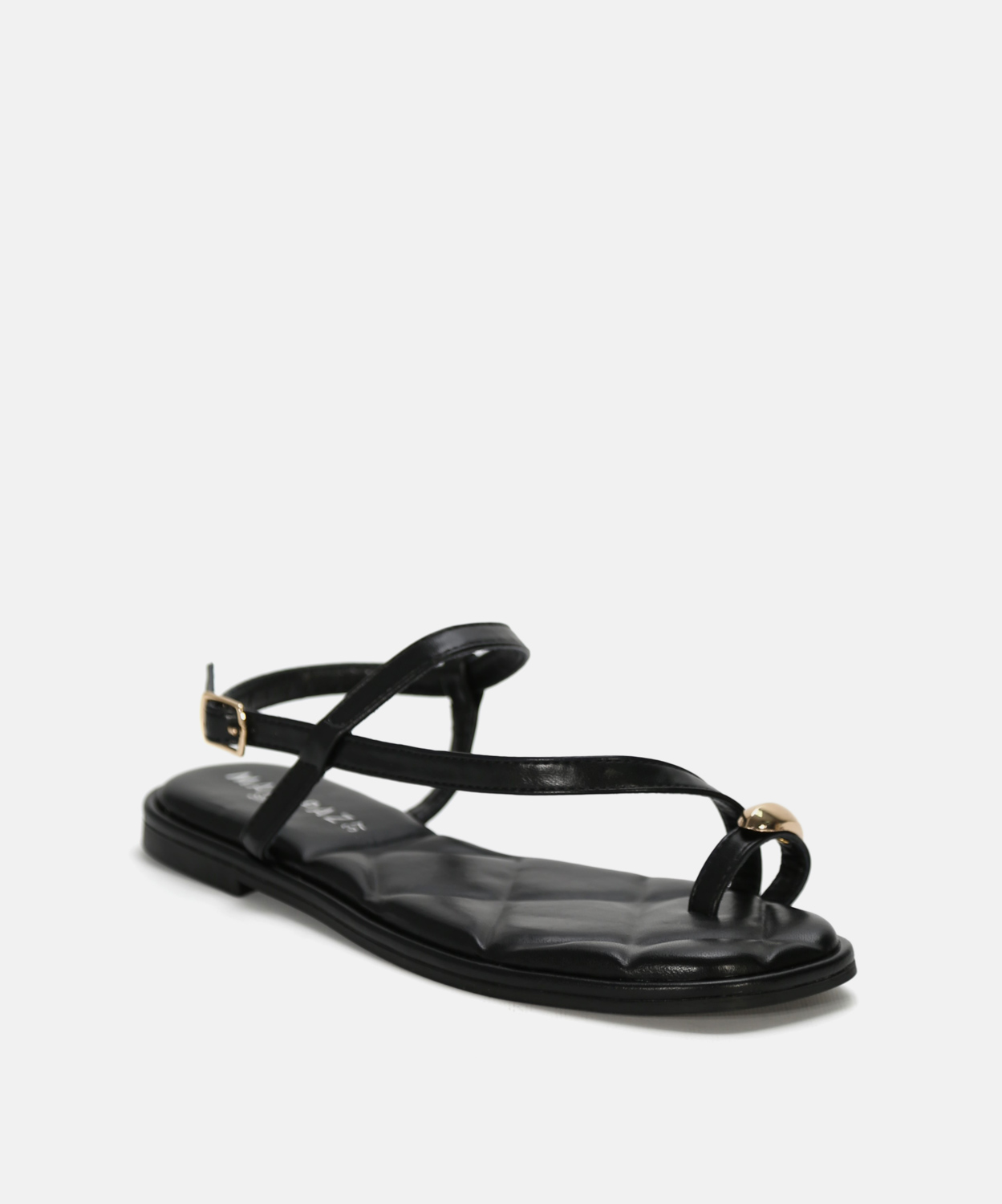 Sand&aacute;lia rasa com detalhe met&aacute;lico image number null